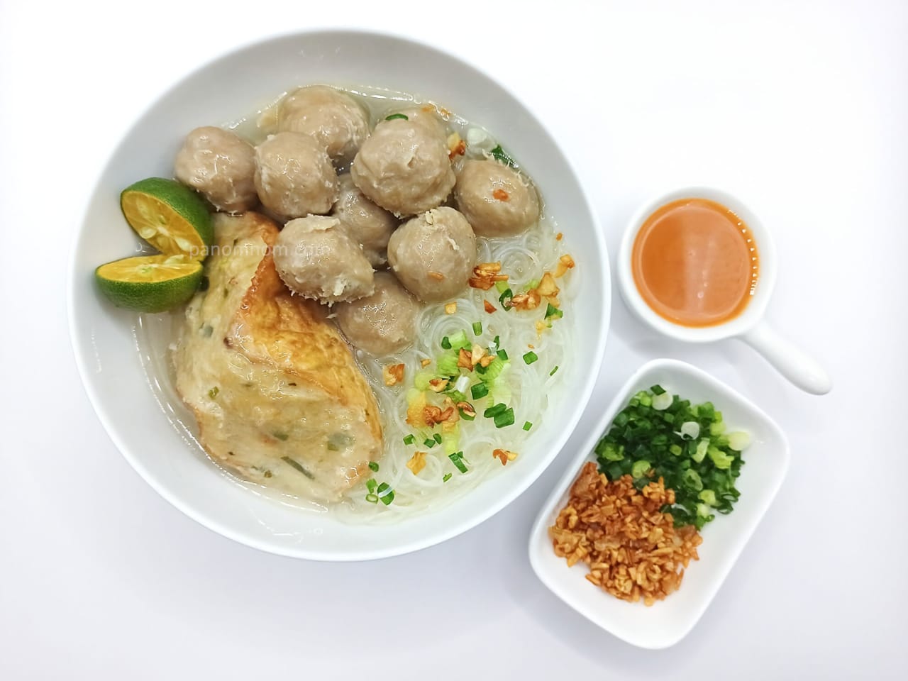 How to Make Fried Stuffed Tofu with Meatballs Soup (Tahu Bakso) at Home | Panomnom
